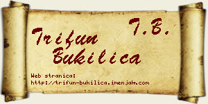 Trifun Bukilica vizit kartica